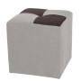 Taburet Cool - stofa K08/K07 - crem/maro Taburet Cool - stofa K08/K07 - crem/maro
