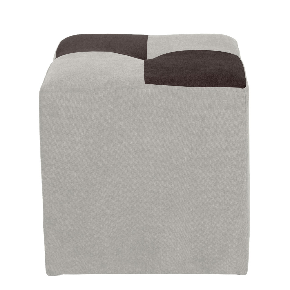 Taburet Cool - stofa K08/K07 - crem/maro Taburet Cool - stofa K08/K07 - crem/maro