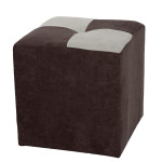 Taburet Cool - stofa K07/K08 - maro/crem