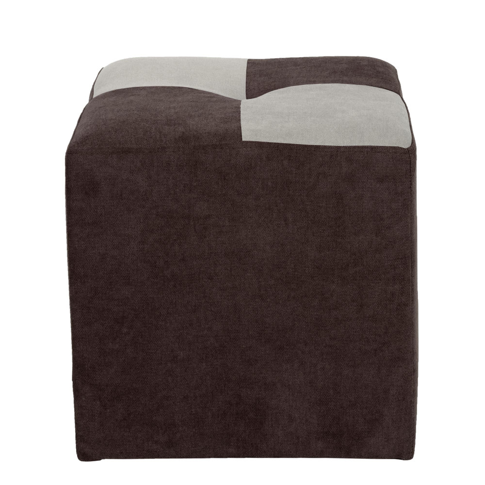 Taburet Cool - stofa K07/K08 - maro/crem Taburet Cool - stofa K07/K08 - maro/crem