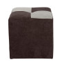 Taburet Cool - stofa K07/K08 - maro/crem Taburet Cool - stofa K07/K08 - maro/crem