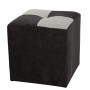 Taburet Cool - stofa K06/K08 - negru/crem Taburet Cool - stofa K06/K08 - negru/crem