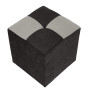 Taburet Cool - stofa K06/K08 - negru/crem Taburet Cool - stofa K06/K08 - negru/crem