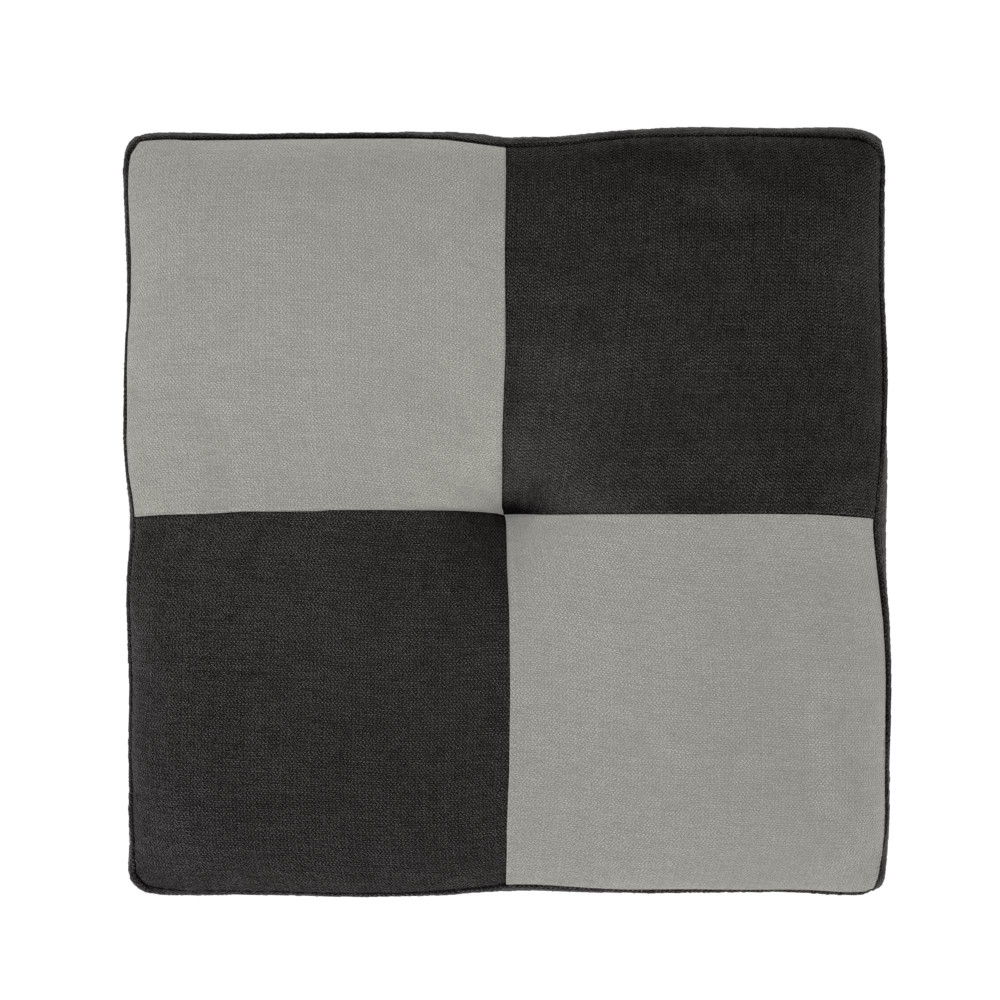 Taburet Cool - stofa K06/K08 - negru/crem Taburet Cool - stofa K06/K08 - negru/crem