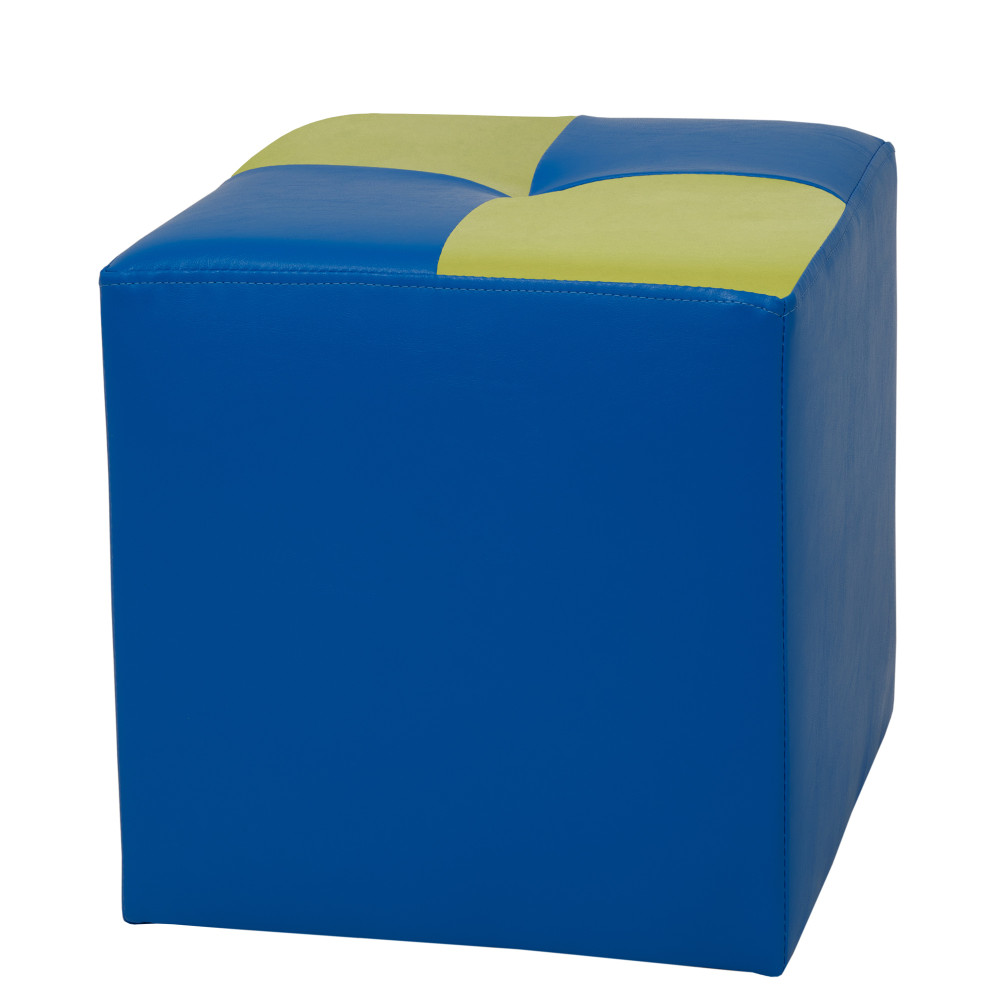Taburet Cool - imitatie piele albastru/verde - 21898/21899 Taburet Cool - imitatie piele albastru/verde - 21898/21899