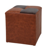 Taburet Cool - imitatie piele coniac/maro - 8070/15611