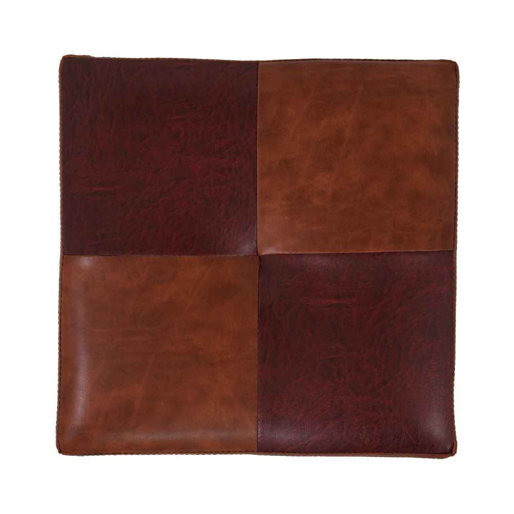 Taburet Cool - imitatie piele coniac/bordo - 8070/21902 Taburet Cool - imitatie piele coniac/bordo - 8070/21902