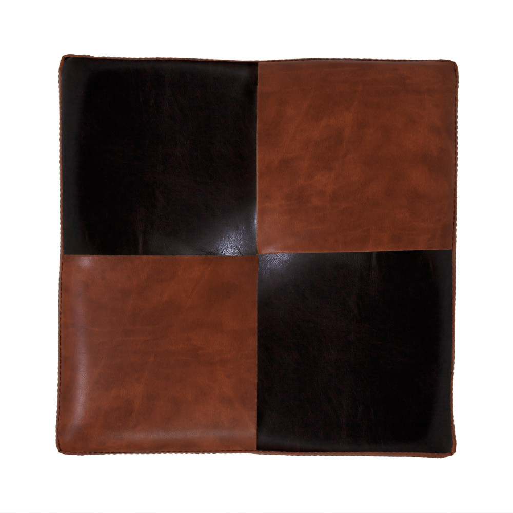 Taburet Cool - imitatie piele coniac/wenge - 8070/21835