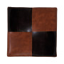 Taburet Cool - imitatie piele coniac/wenge - 8070/21835