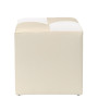 Taburet Cool - imitatie piele crem/alb - 21834/21894 Taburet Cool - imitatie piele crem/alb - 21834/21894