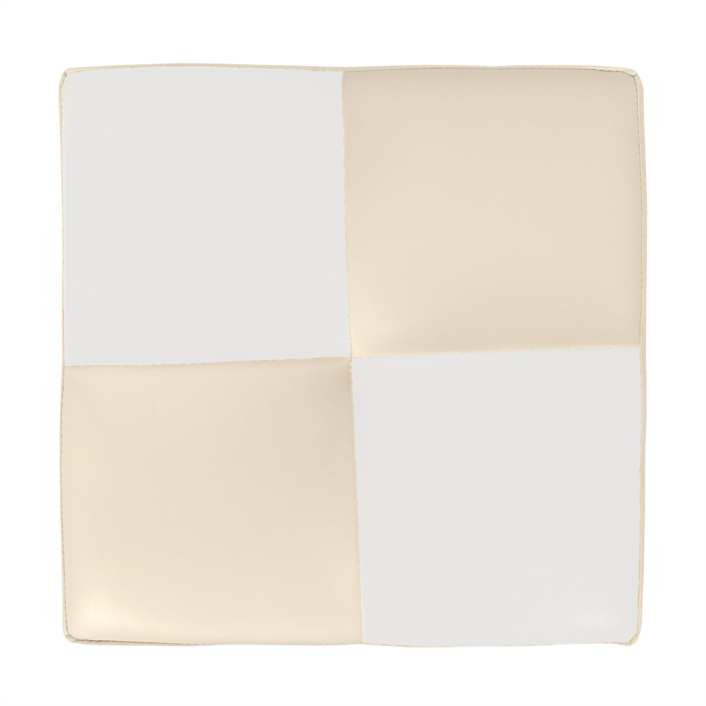 Taburet Cool - imitatie piele crem/alb - 21834/21894 Taburet Cool - imitatie piele crem/alb - 21834/21894