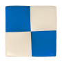 Taburet Cool - imitatie piele crem/albastru - 21834/21898