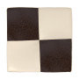 Taburet Cool - imitatie piele crem/maro - 21834/15611 Taburet Cool - imitatie piele crem/maro - 21834/15611