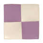 Taburet Cool - imitatie piele crem/mov - 21834/21897