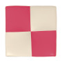 Taburet Cool - imitatie piele crem/roz - 21834/21896
