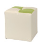 Taburet Cool - imitatie piele crem/verde - 21834/21899 Taburet Cool - imitatie piele crem/verde - 21834/21899
