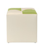 Taburet Cool - imitatie piele crem/verde - 21834/21899 Taburet Cool - imitatie piele crem/verde - 21834/21899