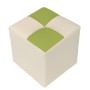 Taburet Cool - imitatie piele crem/verde - 21834/21899 Taburet Cool - imitatie piele crem/verde - 21834/21899