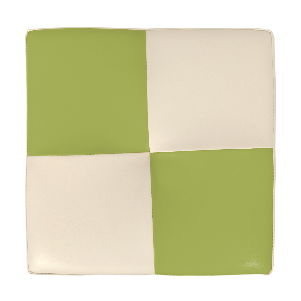 Taburet Cool - imitatie piele crem/verde - 21834/21899 Taburet Cool - imitatie piele crem/verde - 21834/21899