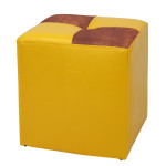 Taburet Cool - imitatie piele galben/coniac - 22168/8070