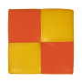 Taburet Cool - imitatie piele galben/portocaliu - 22168/21895
