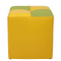Taburet Cool - imitatie piele galben/verde - 22168/21899