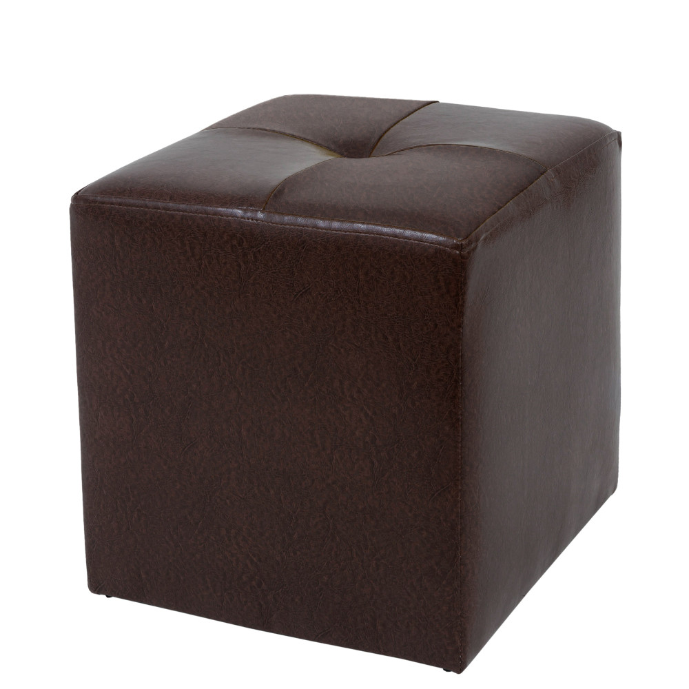 Taburet Cool - imitatie piele maro - 15611