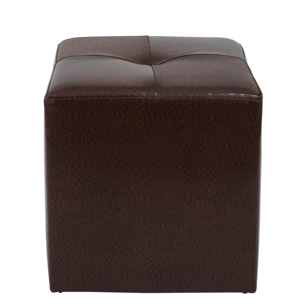 Taburet Cool - imitatie piele maro - 15611