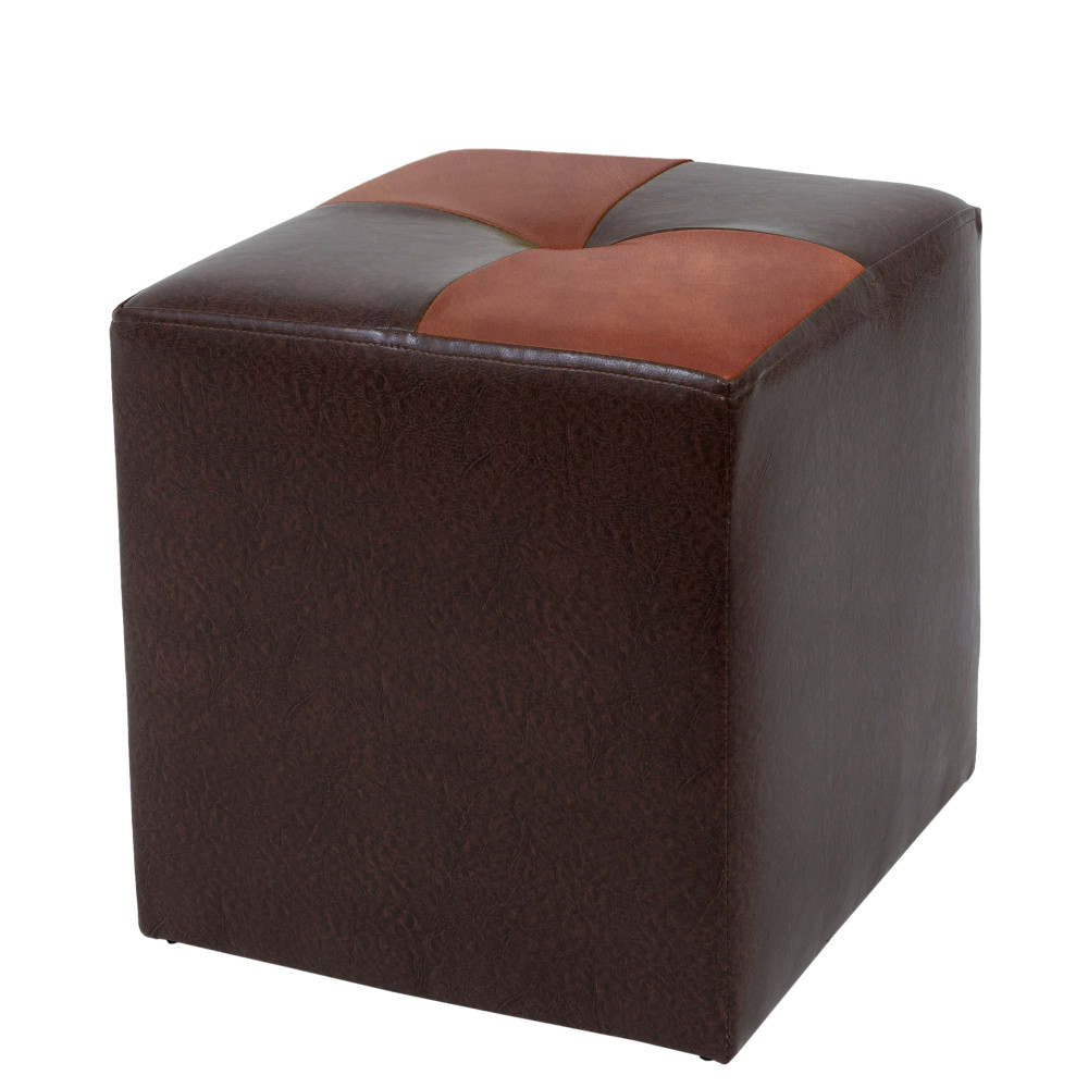 Taburet Cool - imitatie piele maro/coniac - 15611/8070 Taburet Cool - imitatie piele maro/coniac - 15611/8070