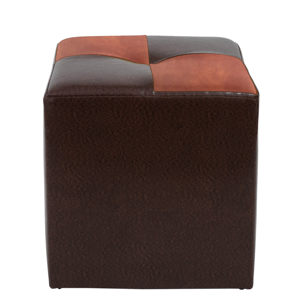 Taburet Cool - imitatie piele maro/coniac - 15611/8070 Taburet Cool - imitatie piele maro/coniac - 15611/8070