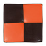 Taburet Cool - imitatie piele maro/portocaliu - 15611/21895
