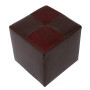 Taburet Cool - imitatie piele maro/bordo - 15611/21902