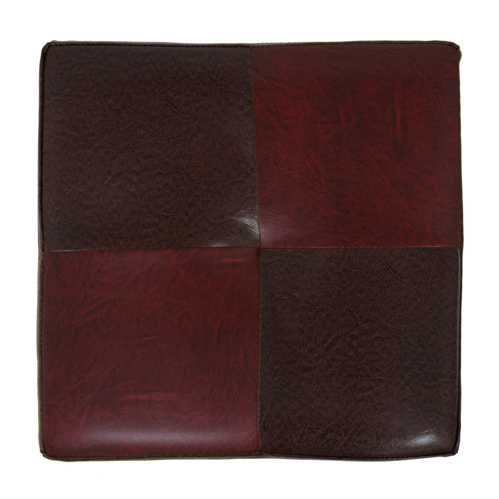 Taburet Cool - imitatie piele maro/bordo - 15611/21902