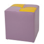 Taburet Cool - imitatie piele mov/galben - 21897/22168 Taburet Cool - imitatie piele mov/galben - 21897/22168