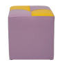Taburet Cool - imitatie piele mov/galben - 21897/22168 Taburet Cool - imitatie piele mov/galben - 21897/22168