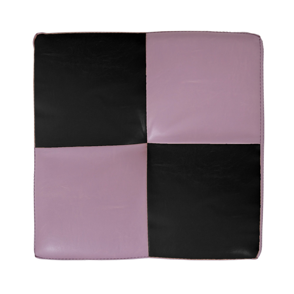 Taburet Cool - imitatie piele mov/negru - 21897/21901 Taburet Cool - imitatie piele mov/negru - 21897/21901