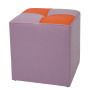 Taburet Cool - imitatie piele mov/portocaliu - 21897/21895 Taburet Cool - imitatie piele mov/portocaliu - 21897/21895