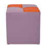 Taburet Cool - imitatie piele mov/portocaliu - 21897/21895 Taburet Cool - imitatie piele mov/portocaliu - 21897/21895