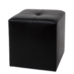 Taburet Cool - imitatie piele negru - 21901
