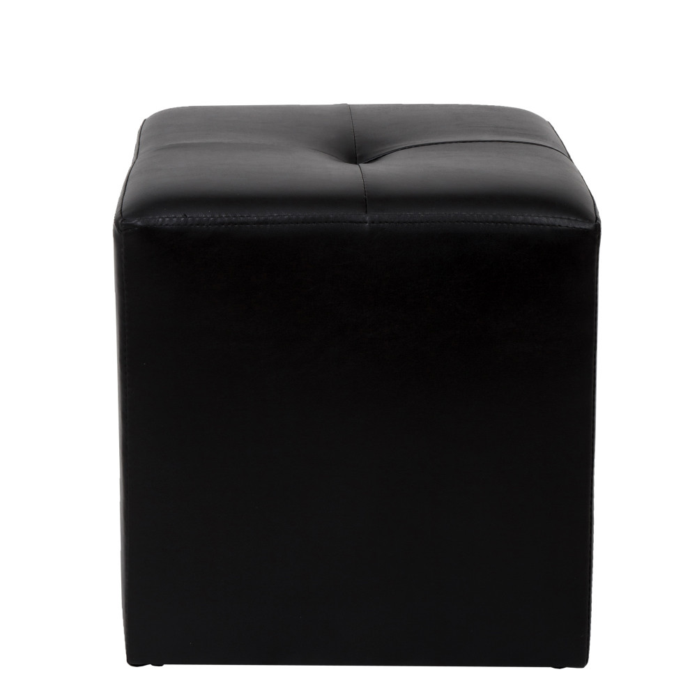 Taburet Cool - imitatie piele negru - 21901 Taburet Cool - imitatie piele negru - 21901