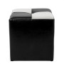 Taburet Cool - imitatie piele negru/alb - 21901/21894 Taburet Cool - imitatie piele negru/alb - 21901/21894