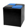 Taburet Cool - imitatie piele negru/albastru - 21901/21898 Taburet Cool - imitatie piele negru/albastru - 21901/21898