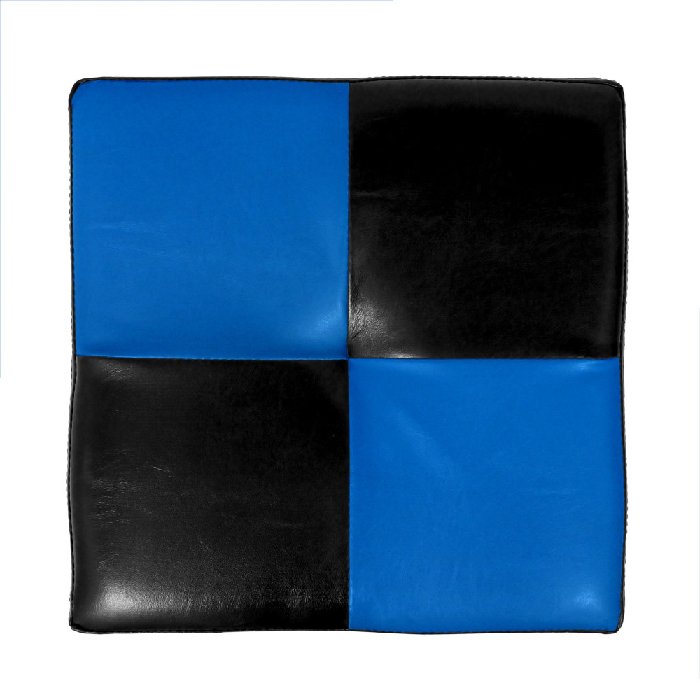 Taburet Cool - imitatie piele negru/albastru - 21901/21898 Taburet Cool - imitatie piele negru/albastru - 21901/21898