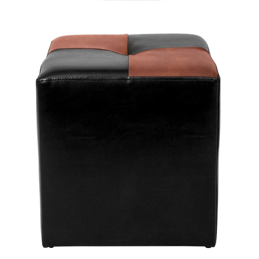 Taburet Cool - imitatie piele negru/coniac - 21901/8070 Taburet Cool - imitatie piele negru/coniac - 21901/8070