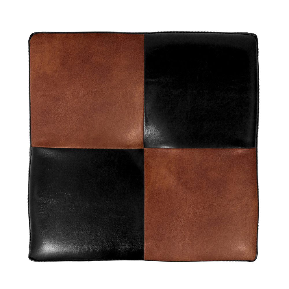 Taburet Cool - imitatie piele negru/coniac - 21901/8070 Taburet Cool - imitatie piele negru/coniac - 21901/8070