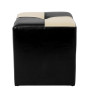 Taburet Cool - imitatie piele negru/crem - 21901/21834 Taburet Cool - imitatie piele negru/crem - 21901/21834
