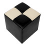 Taburet Cool - imitatie piele negru/crem - 21901/21834 Taburet Cool - imitatie piele negru/crem - 21901/21834
