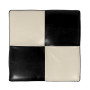 Taburet Cool - imitatie piele negru/crem - 21901/21834 Taburet Cool - imitatie piele negru/crem - 21901/21834