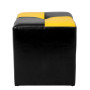 Taburet Cool - imitatie piele negru/galben - 21901/22168 Taburet Cool - imitatie piele negru/galben - 21901/22168