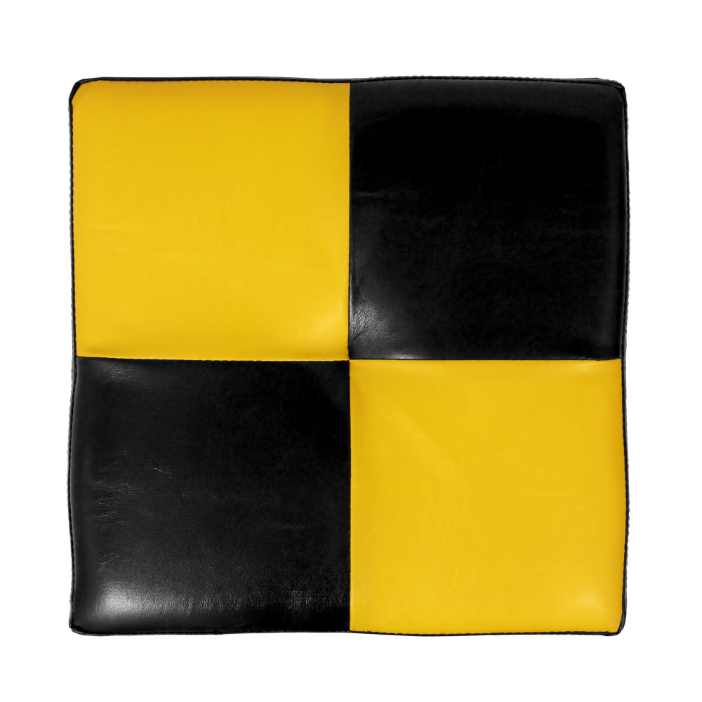 Taburet Cool - imitatie piele negru/galben - 21901/22168 Taburet Cool - imitatie piele negru/galben - 21901/22168